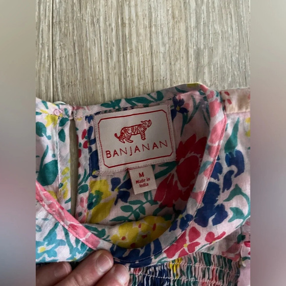 Banjanan Women’s Iris Tiered Midi Dress in Dawn Chorus - Size Medium - Picture 5 of 12